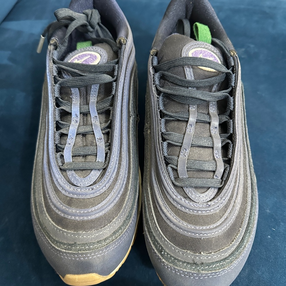 Nike Blue and Green air max Athletic Shoes